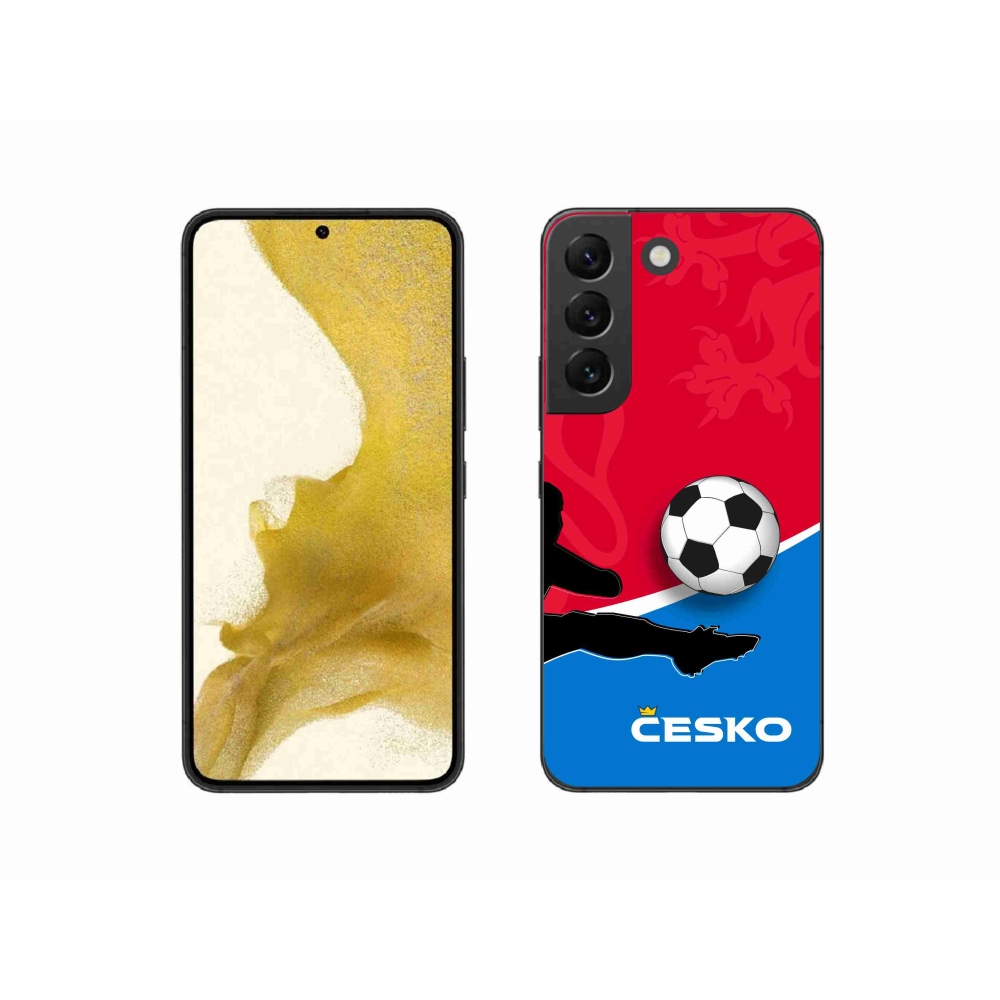 Gélový kryt mmCase na Samsung Galaxy S22 5G - futbal Česko 2