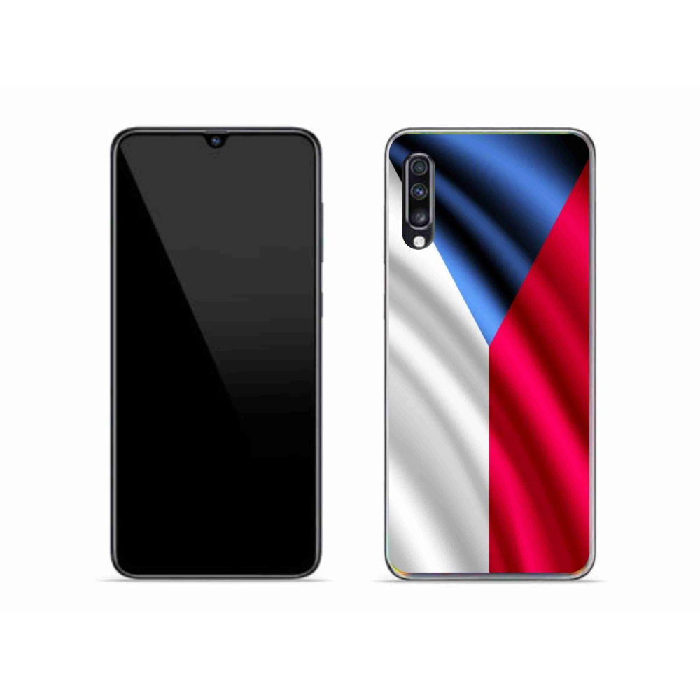 Gélový kryt mmCase na mobil Samsung Galaxy A70 - česká vlajka