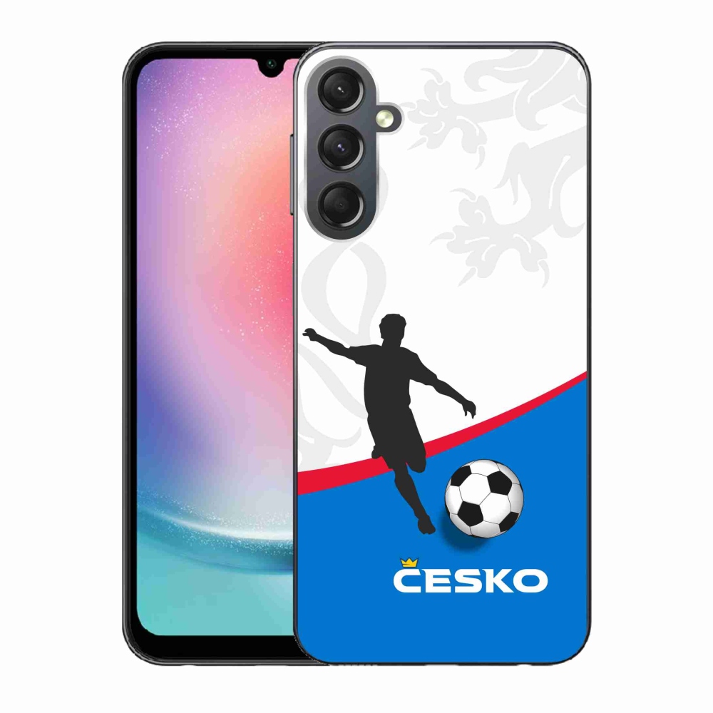 Gélový kryt mmCase na Samsung Galaxy A24 - futbal Česko 1