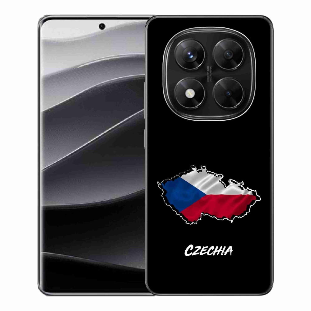 Gélový kryt mmCase na Xiaomi Redmi Note 14 Pro 5G/Poco X7 5G - Czechia čierne pozadie