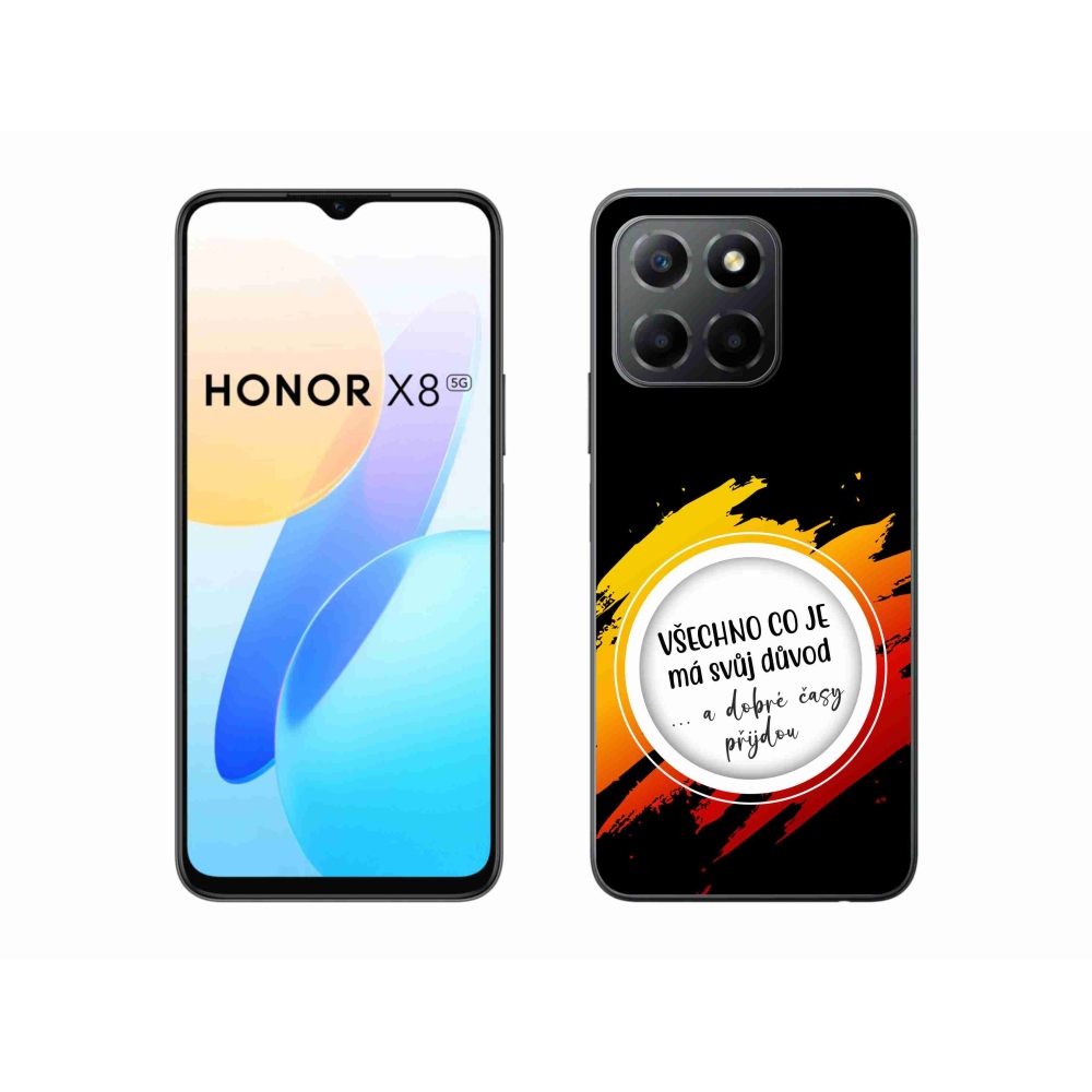 Gélový kryt mmCase na Honor X8 5G/Honor 70 Lite 5G - citát 3 čierne pozadie