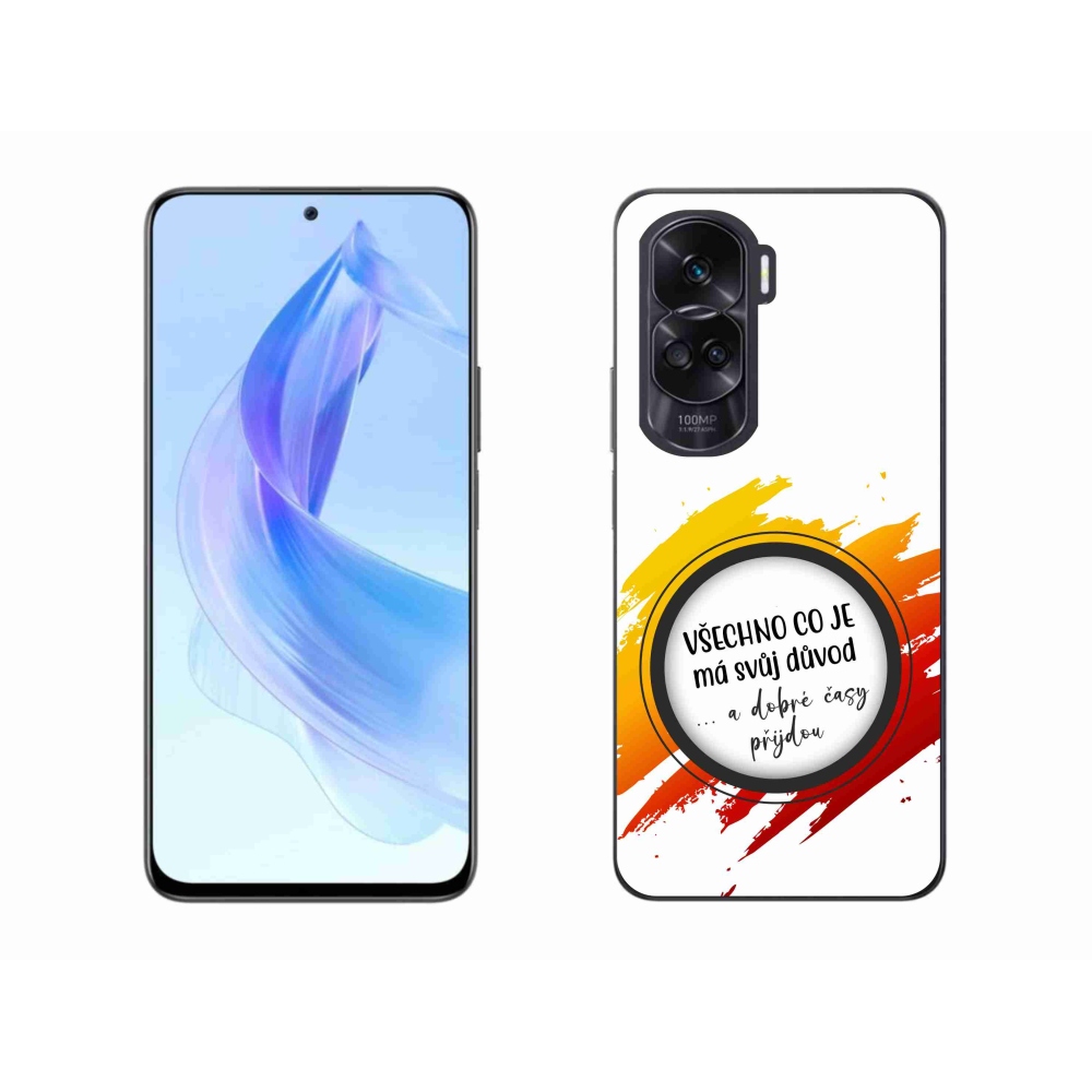 Gélový kryt mmCase na Honor 90 Lite - citát 3 biele pozadie