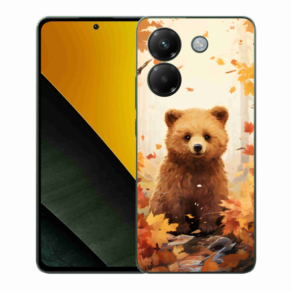 Gélový kryt mmCase na Xiaomi Poco M7 Pro 5G - medveď v lese