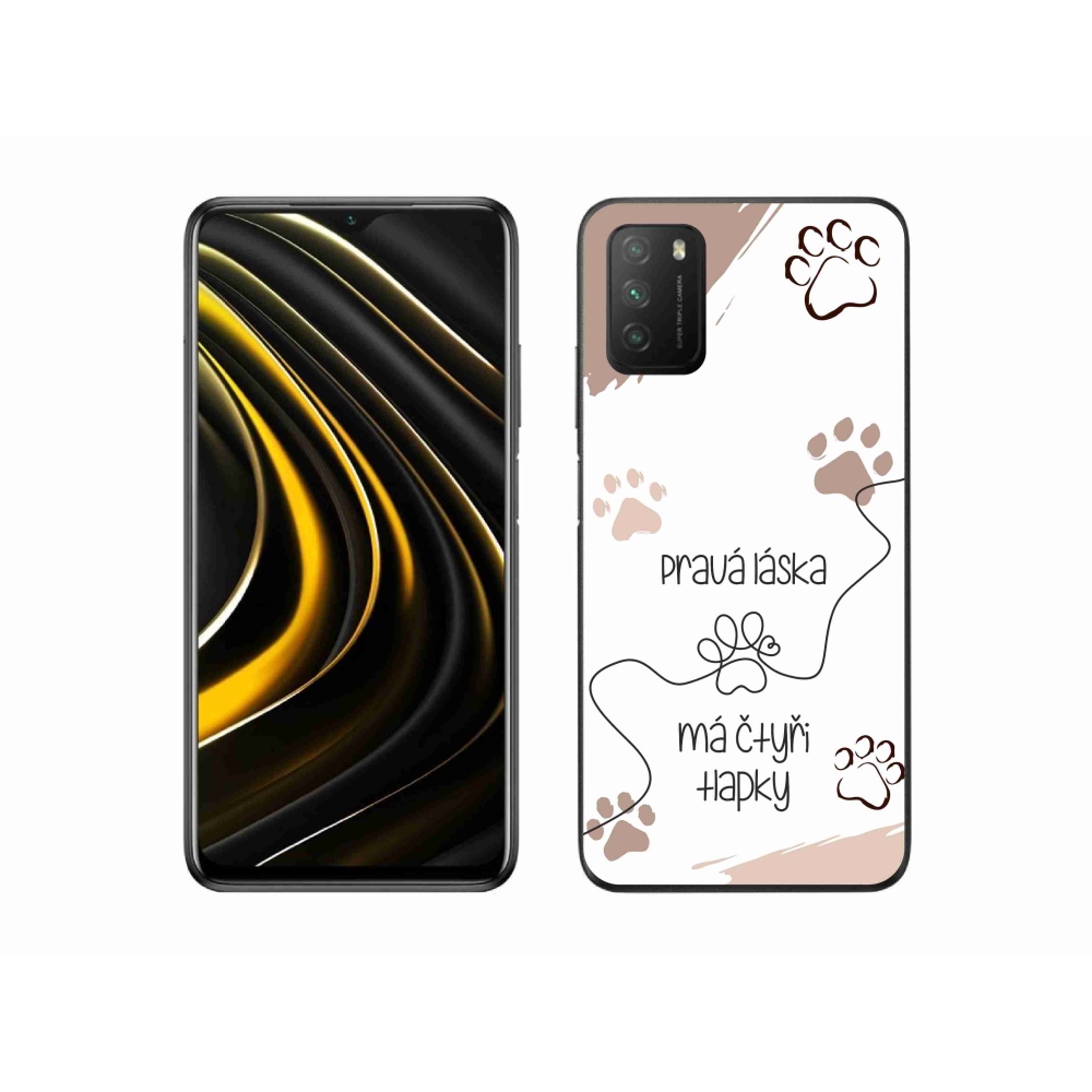 Gélový kryt mmCase na Xiaomi Poco M3 - psí motív 1 biele pozadie