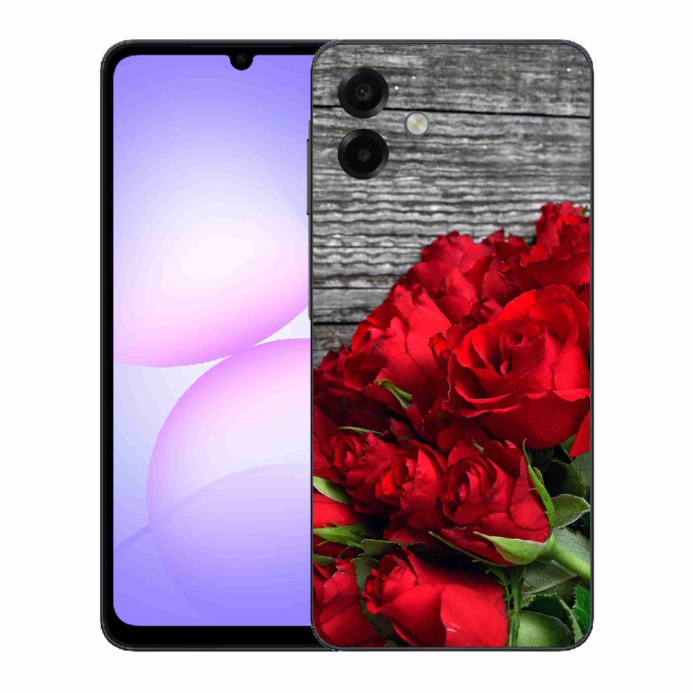 Gélový kryt mmCase na Samsung Galaxy A07 4G - červené ruže