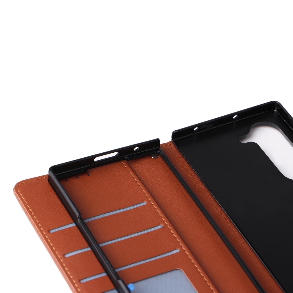 Wallet knižkové púzdro na Samsung Galaxy Z Fold6 5G - hnedé