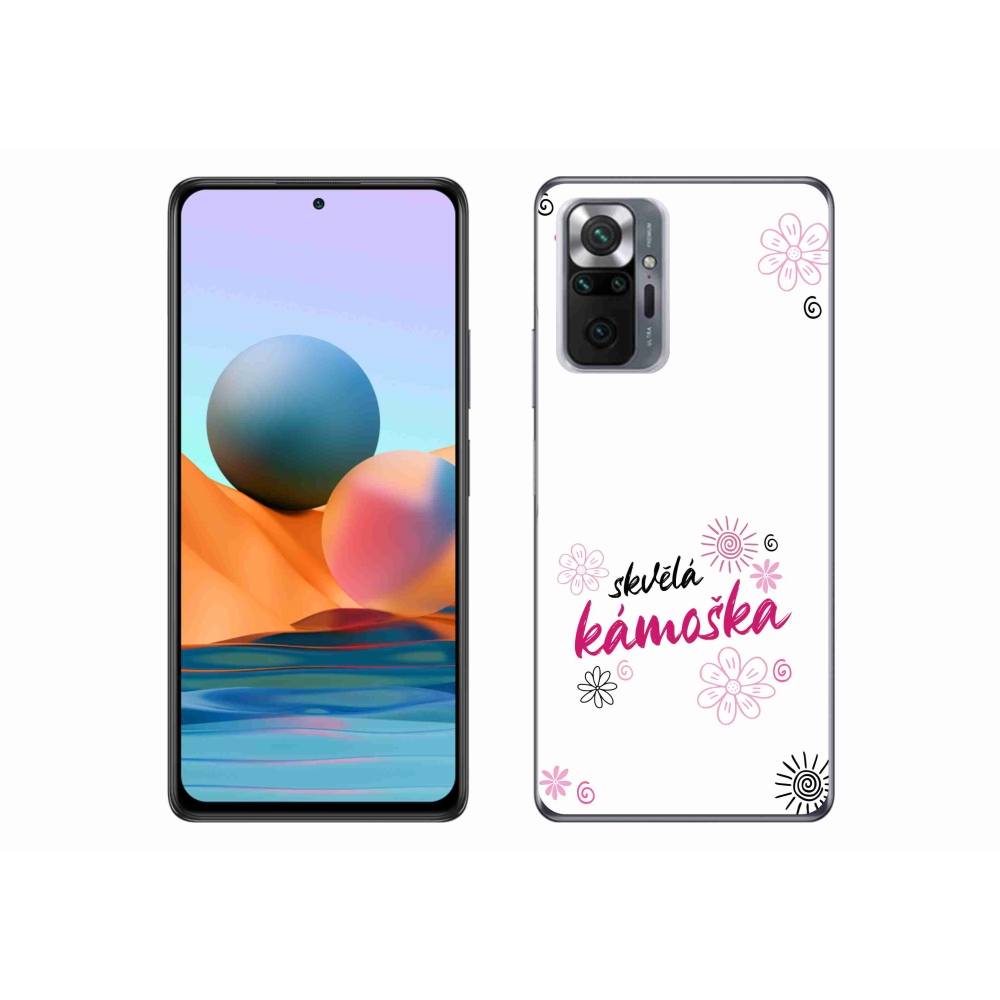 Gélový kryt mmCase na Xiaomi Redmi Note 10 Pro - skvelá kamoška biele pozadie