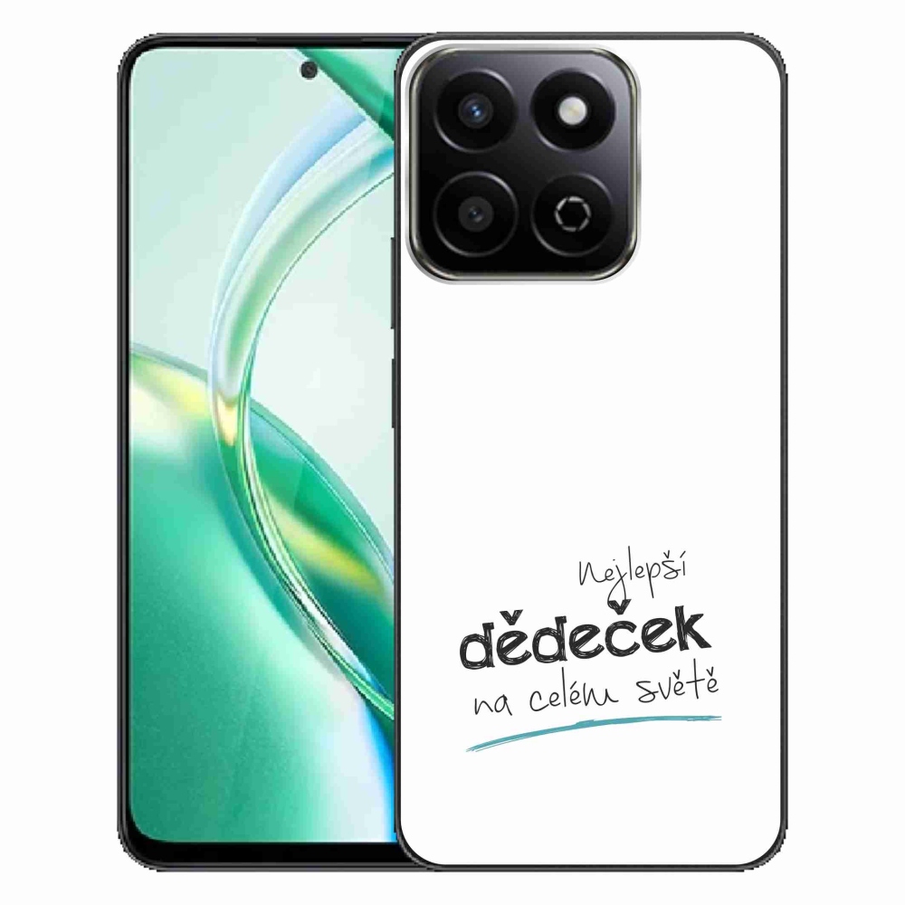 Gélový kryt mmCase na Honor 200 Smart 5G - najlepší dedko 3 biele pozadie