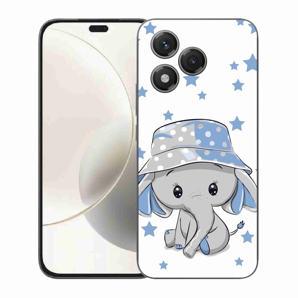 Gélový kryt mmCase na Honor 400 Lite - modrý slon