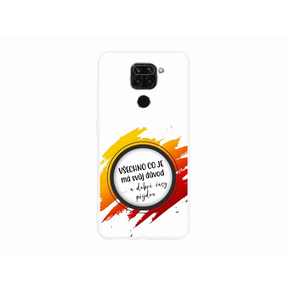 Gélový kryt mmCase na Xiaomi Redmi Note 9 - citát 3 biele pozadie