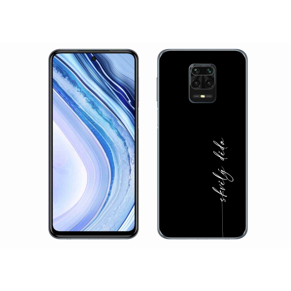 Gélový kryt mmCase na Xiaomi Redmi Note 9S - skvelý dedo čierne pozadie