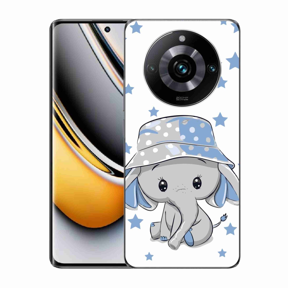Gélový kryt mmCase na Realme 11 Pro/11 Pro+ - modrý slon