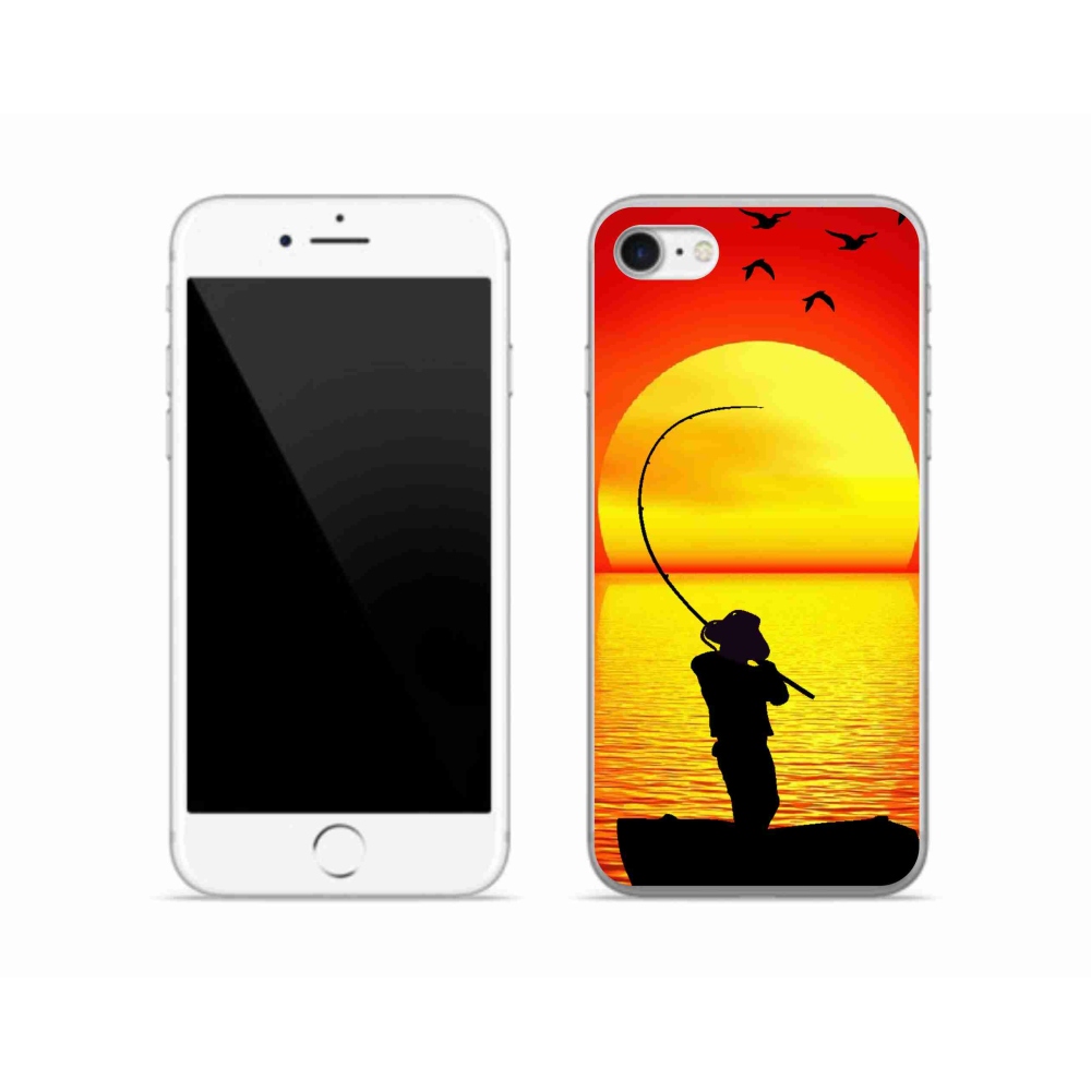 Gélový kryt mmCase na iPhone SE (2022) - rybárčenie