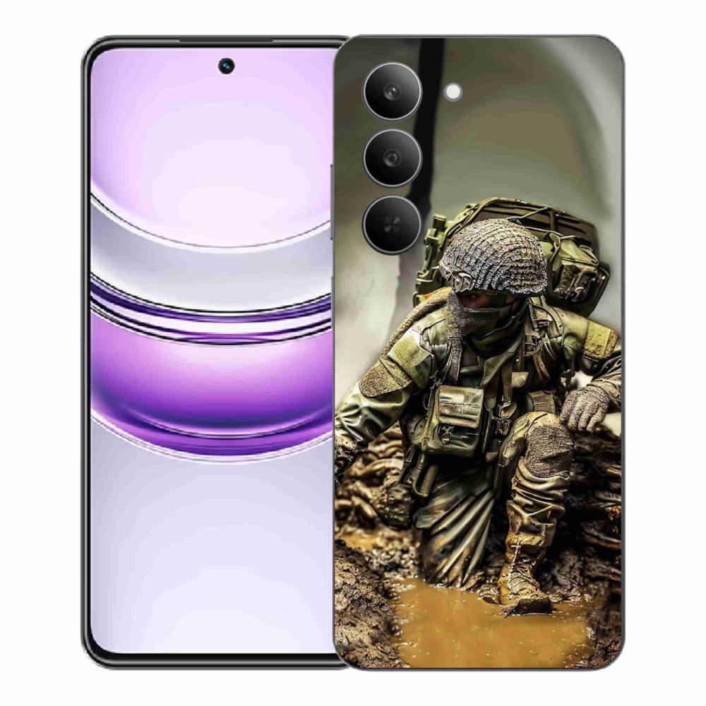 Gélový kryt mmCase na Realme 14x 5G - vojak