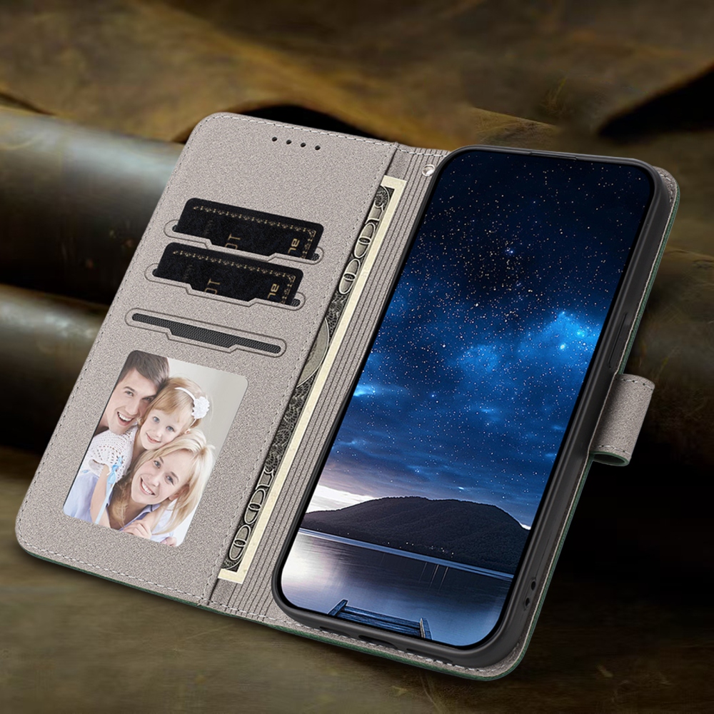 Snap knižkové púzdro na Samsung Galaxy A07 4G - zelené