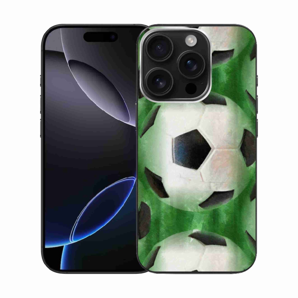 Gélový kryt mmCase na iPhone 16 Pro - futbalová lopta