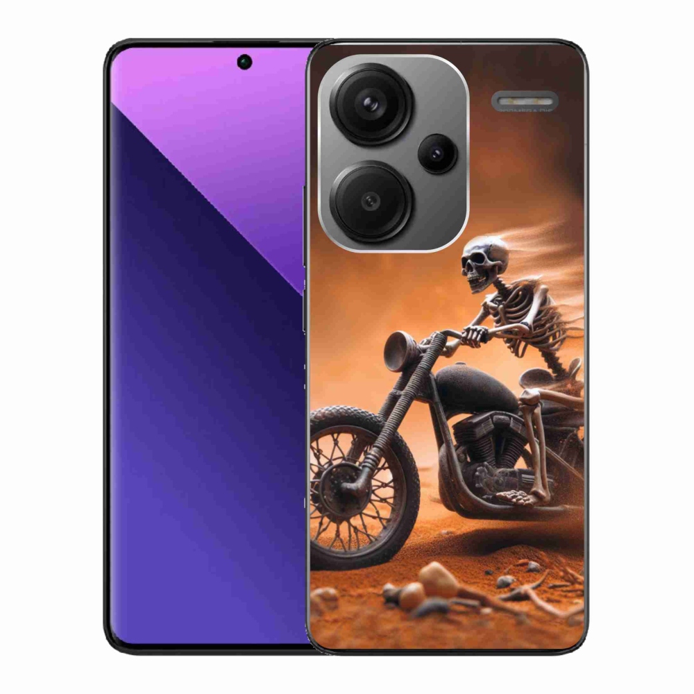 Gélový kryt mmCase na Xiaomi Redmi Note 13 Pro+ 5G - kostra na motorke