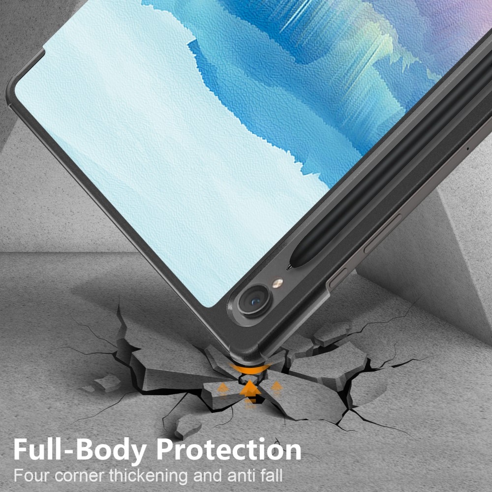 Print chytré zatváracie púzdro na Samsung Galaxy Tab S9 FE - abstraktný vzor