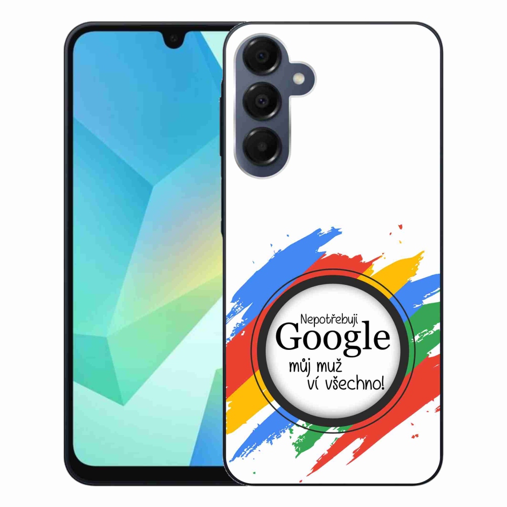 Gélový kryt mmCase na Samsung Galaxy A16 4G/5G - muž vie všetko biele pozadie
