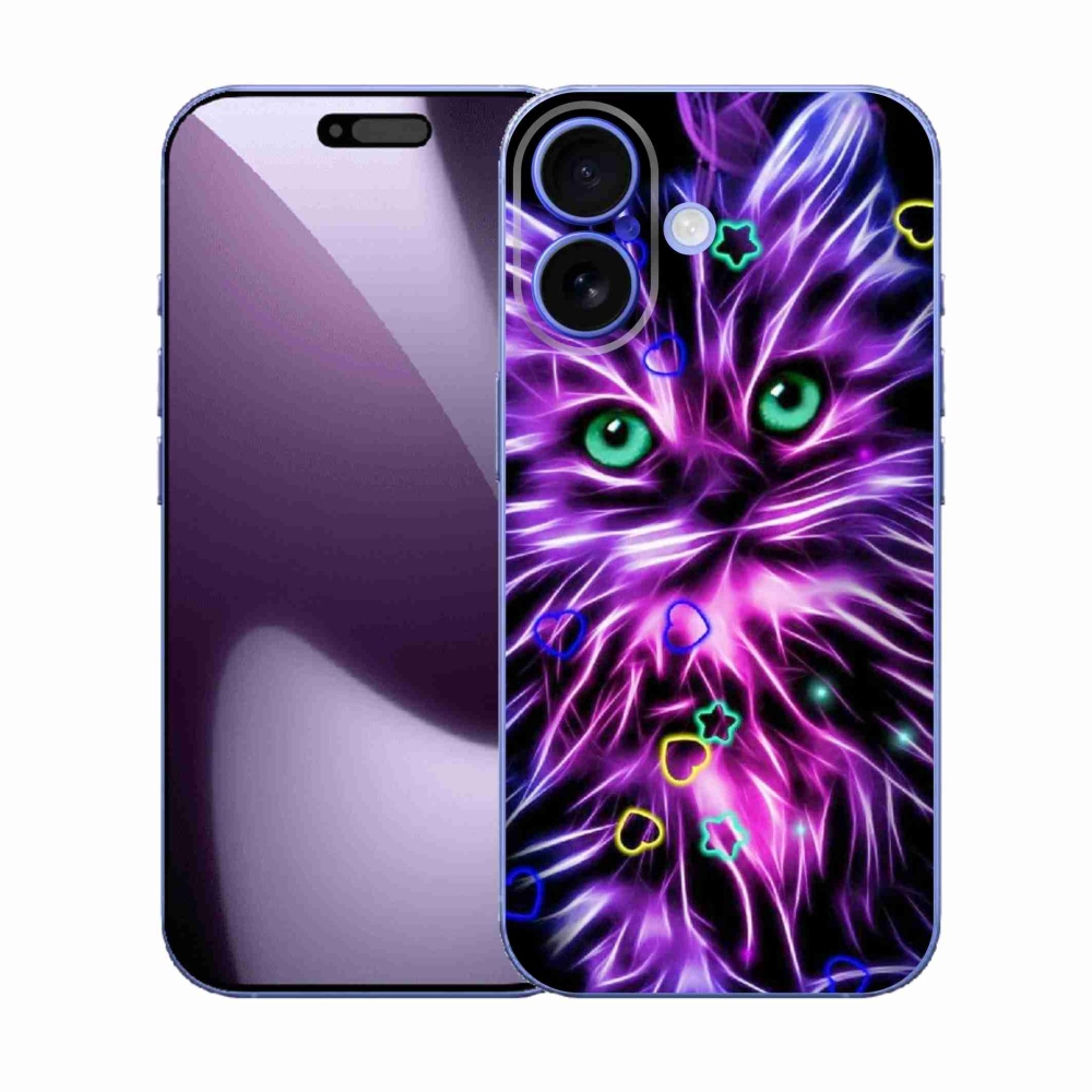 Gélový kryt mmCase na iPhone 17 - abstraktná mačka