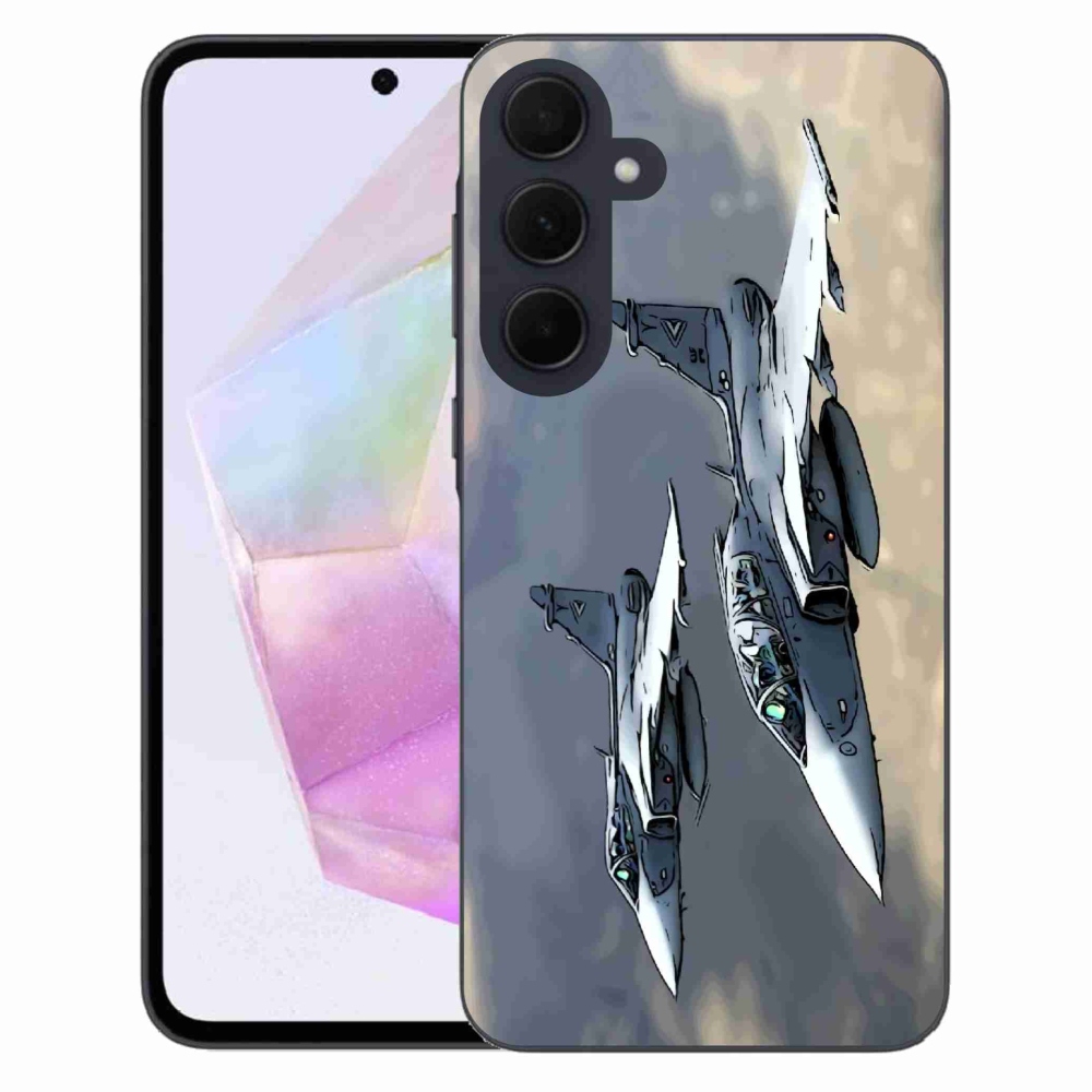 Gélový kryt mmCase na Samsung Galaxy A35 5G - stíhačky
