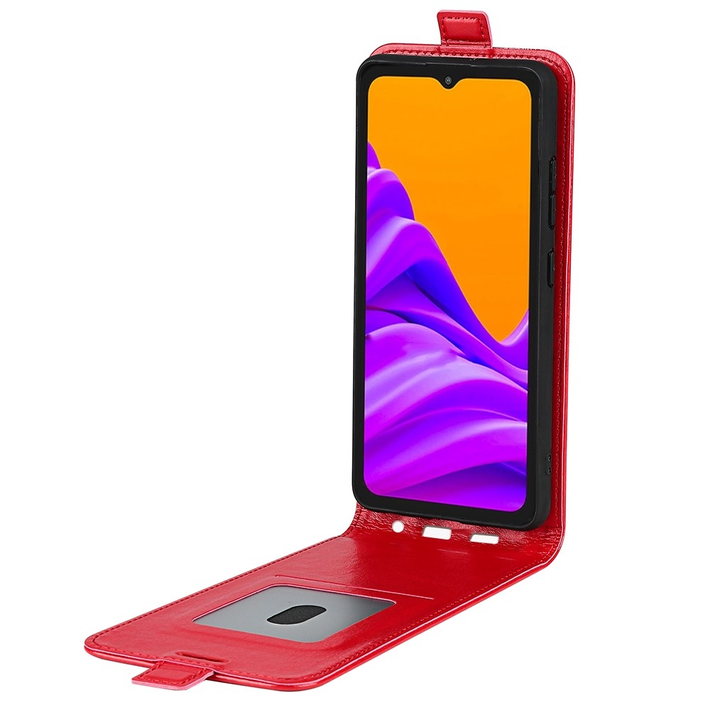 Vertical knižkové púzdro na Samsung Galaxy Xcover 7 Pro - červené