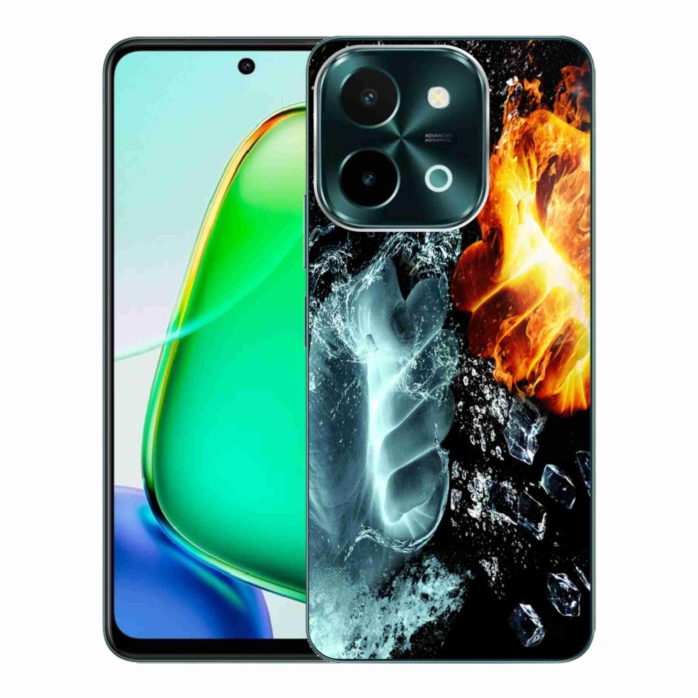 Gélový kryt mmCase na Vivo Y28 - voda a oheň