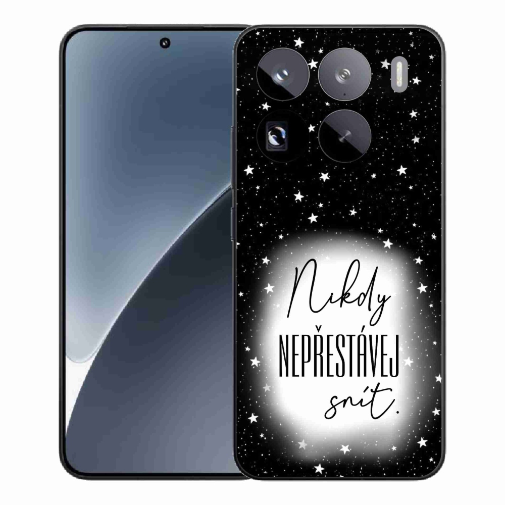 Gélový kryt mmCase na Xiaomi 15 Pro - citát 1 bieločierne pozadie