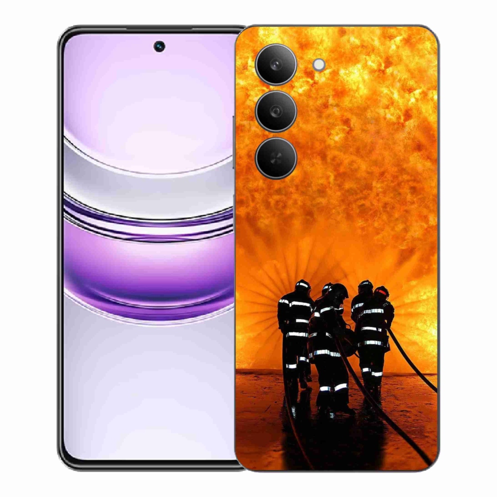 Gélový kryt mmCase na Realme 14x 5G - požiar