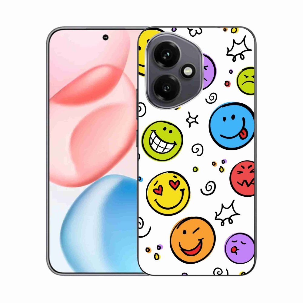 Gélový kryt mmCase na Honor 400 - smajlíci