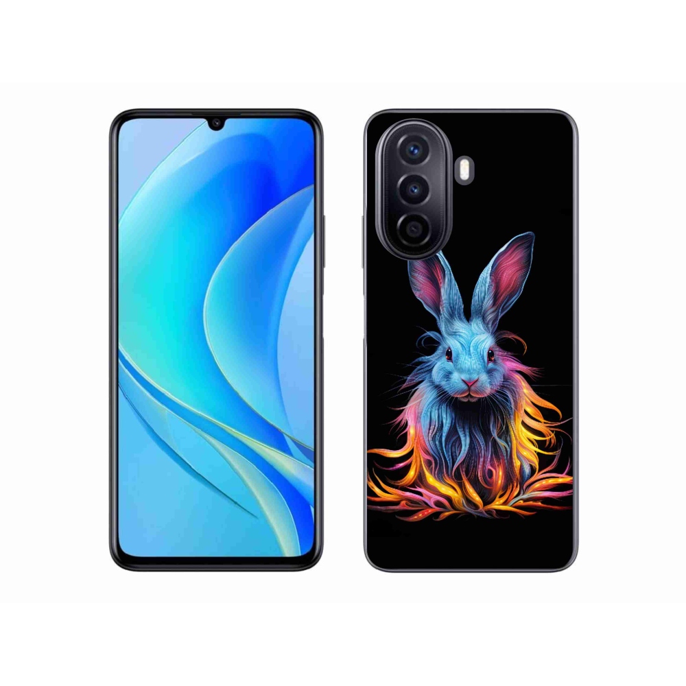 Gelový kryt mmCase na Huawei Nova Y70 - abstraktní zajíc