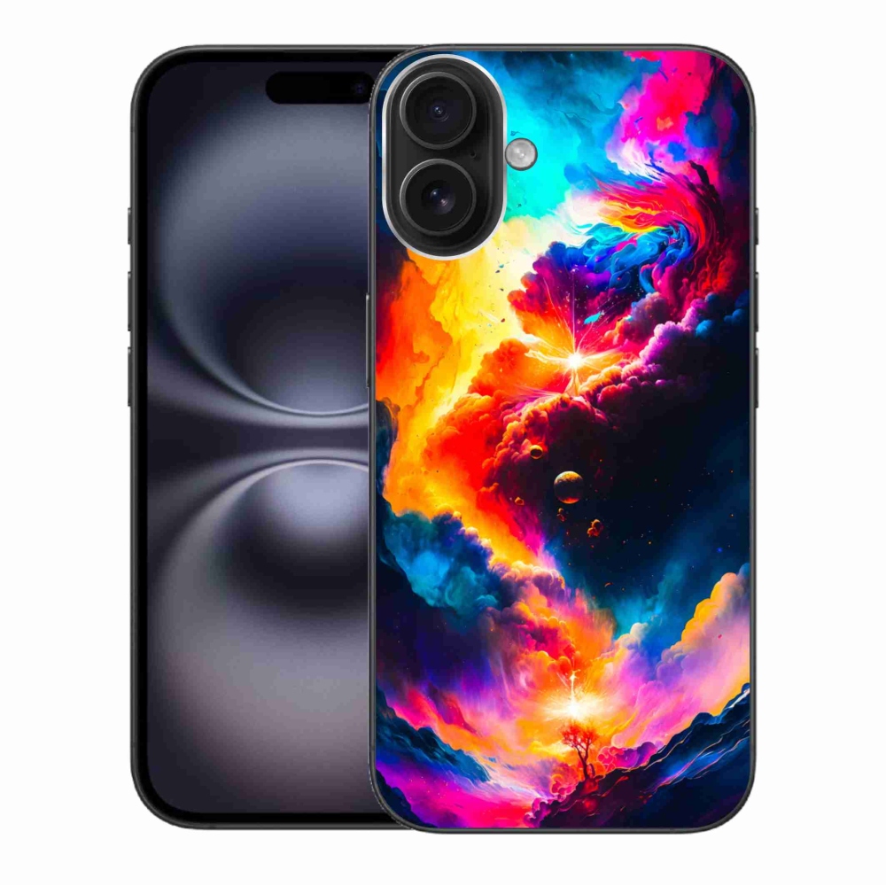 Gélový kryt mmCase na iPhone 16 Plus - abstraktný motív