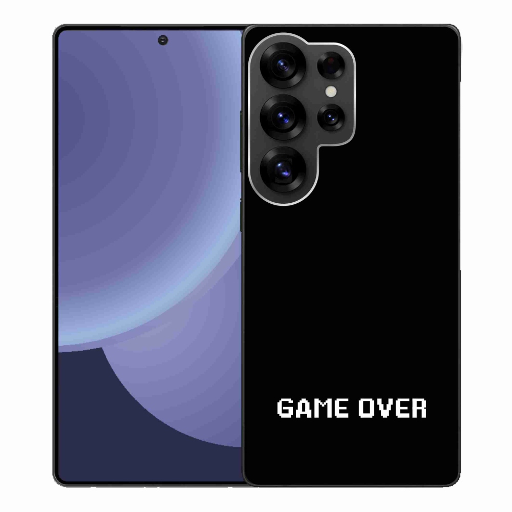 Gélový kryt mmCase na Samsung Galaxy S25 Ultra - game over čierne pozadie