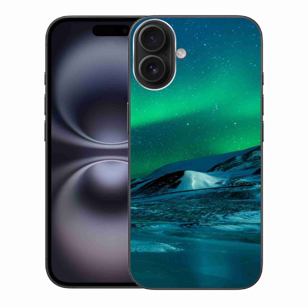 Gélový kryt mmCase na iPhone 16 Plus - polárna žiara