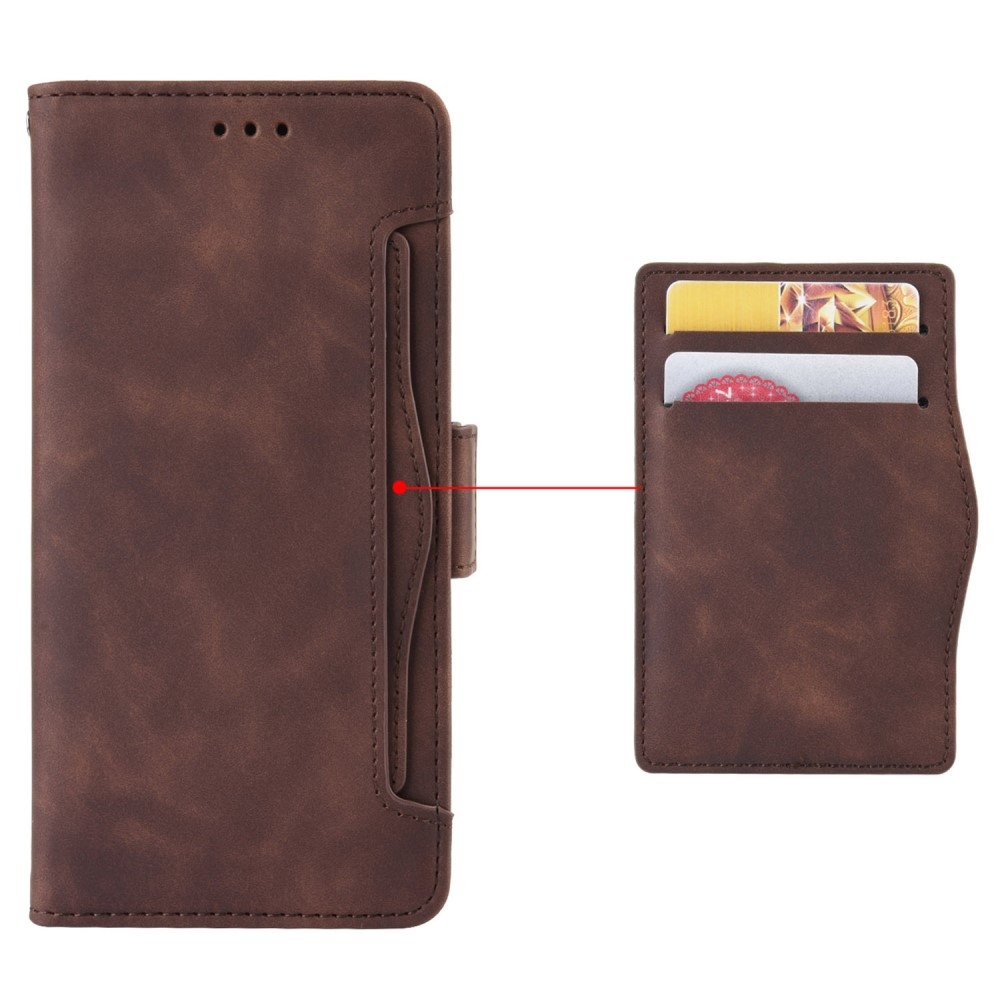 Cards knižkové púzdro na Xiaomi Redmi Note 14S/Note 13 Pro 4G/Poco M6 Pro - hnedé