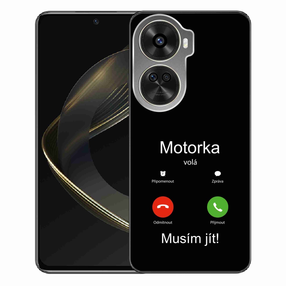 Gélový kryt mmCase na Huawei Nova 12 SE - motorka volá čierne pozadie