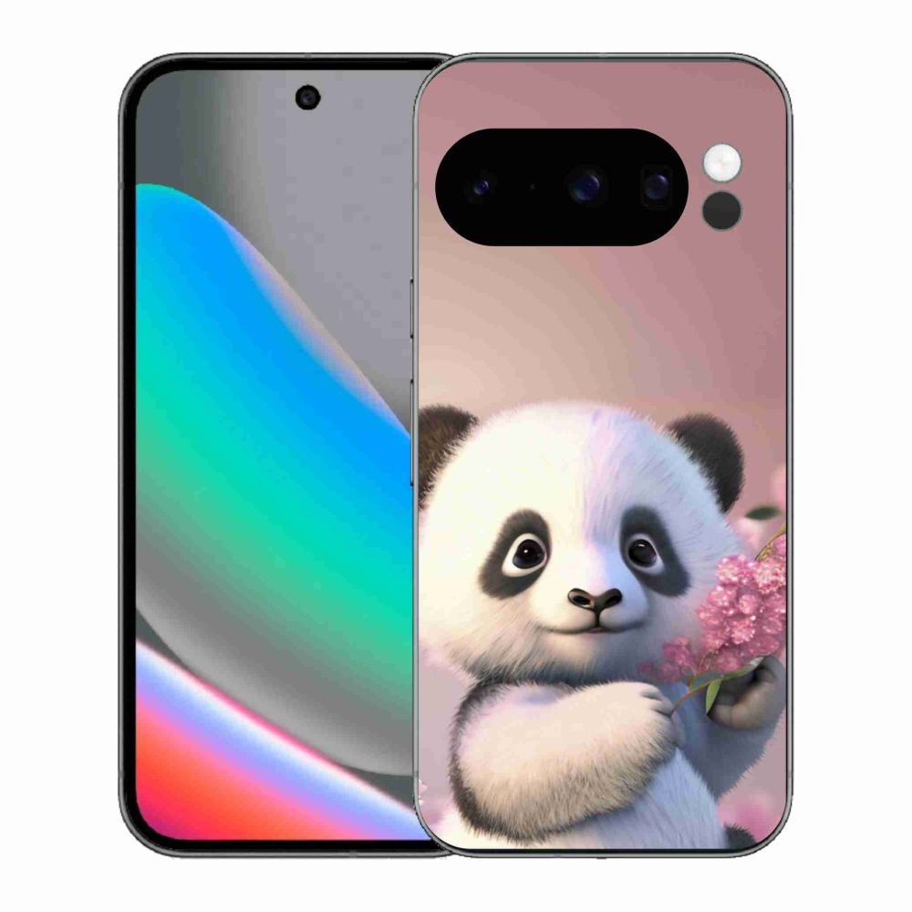 Gélový kryt mmCase na Google Pixel 10 Pro - roztomilá panda