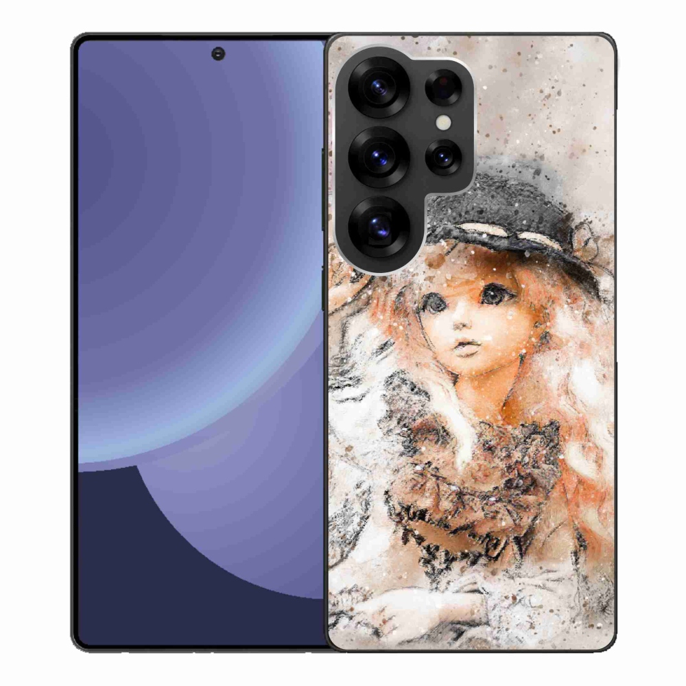 Gélový kryt mmCase na Samsung Galaxy S25 Ultra - dievčatko s klobúkom