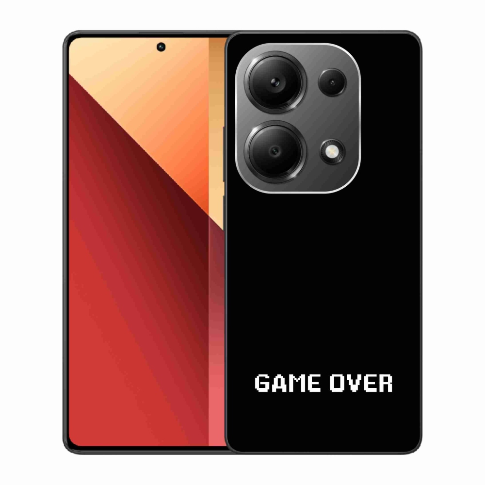 Gélový kryt mmCase na Xiaomi Redmi Note 13 Pro 4G/Poco M6 Pro - game over čierne pozadie
