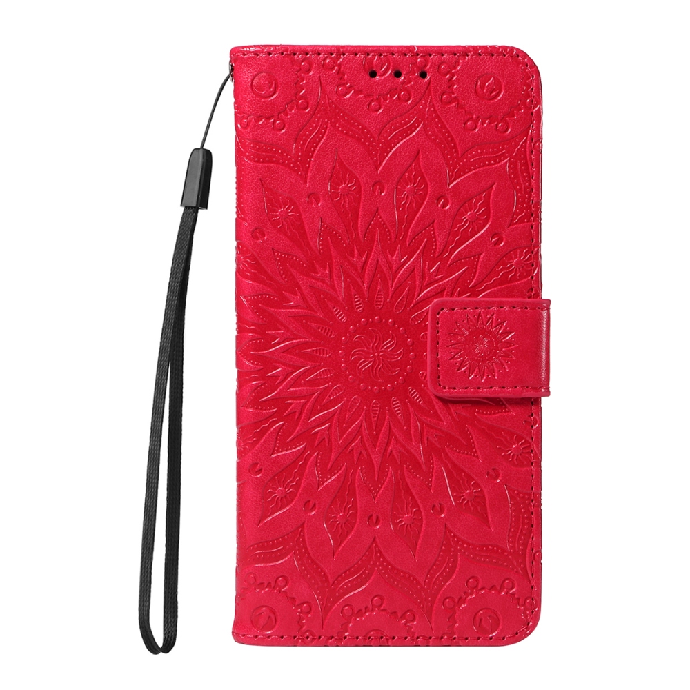 Sunflower knižkové púzdro na Xiaomi Redmi 15C 4G/5G (173mm) - červené