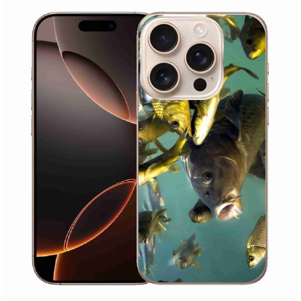 Gélový obal mmCase na iPhone 16 Pro Max - kŕdeľ rýb