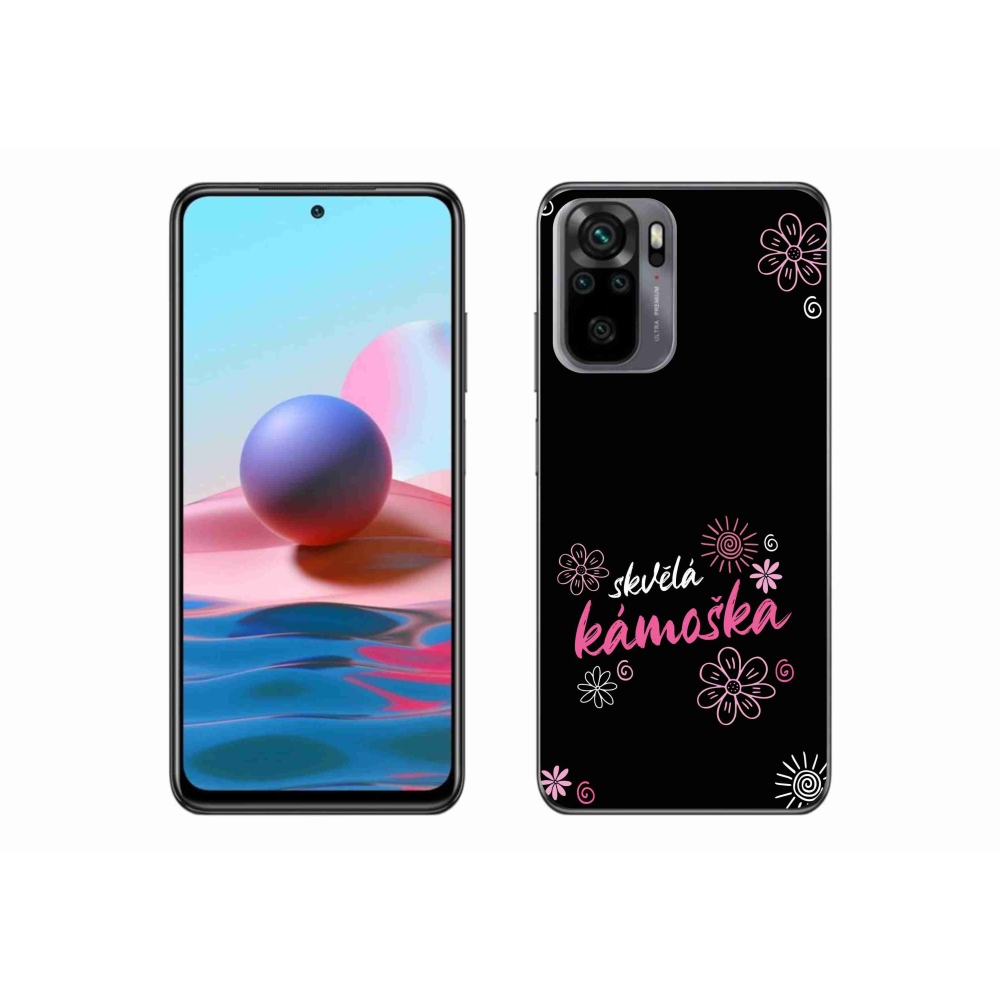 Gélový kryt mmCase na Xiaomi Redmi Note 10S - skvelá kamoška čierne pozadie