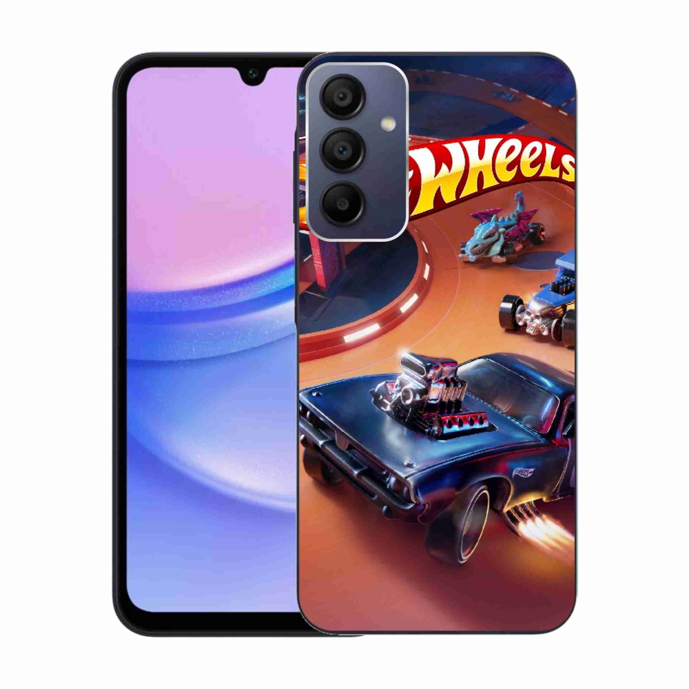 Gélový kryt mmCase na Samsung Galaxy A15 4G/5G - hot wheels