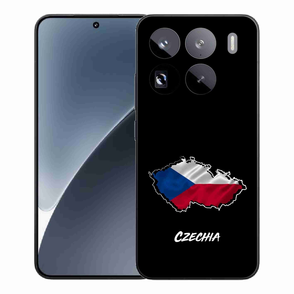 Gélový kryt mmCase na Xiaomi 15 Pro - Czechia čierne pozadie