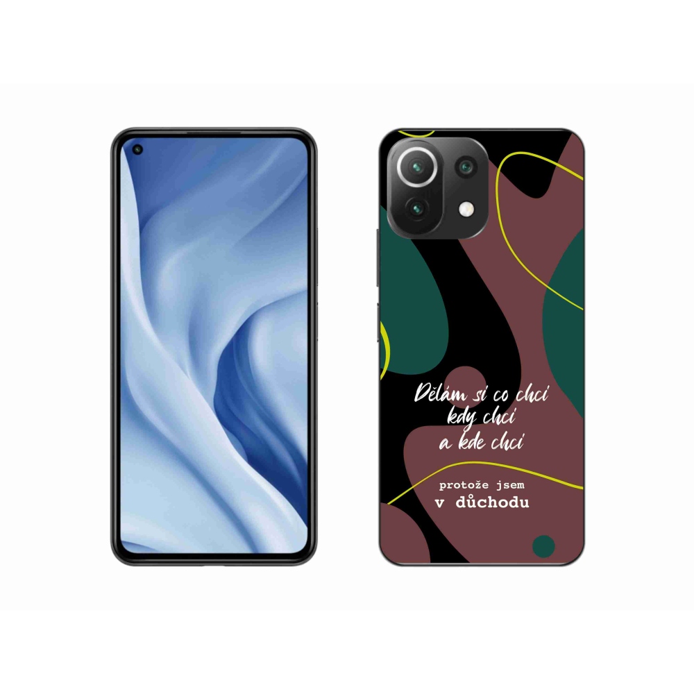 Gélový kryt mmCase na Xiaomi Mi 11 Lite 4G/5G - vtipný text 10 čierne pozadie