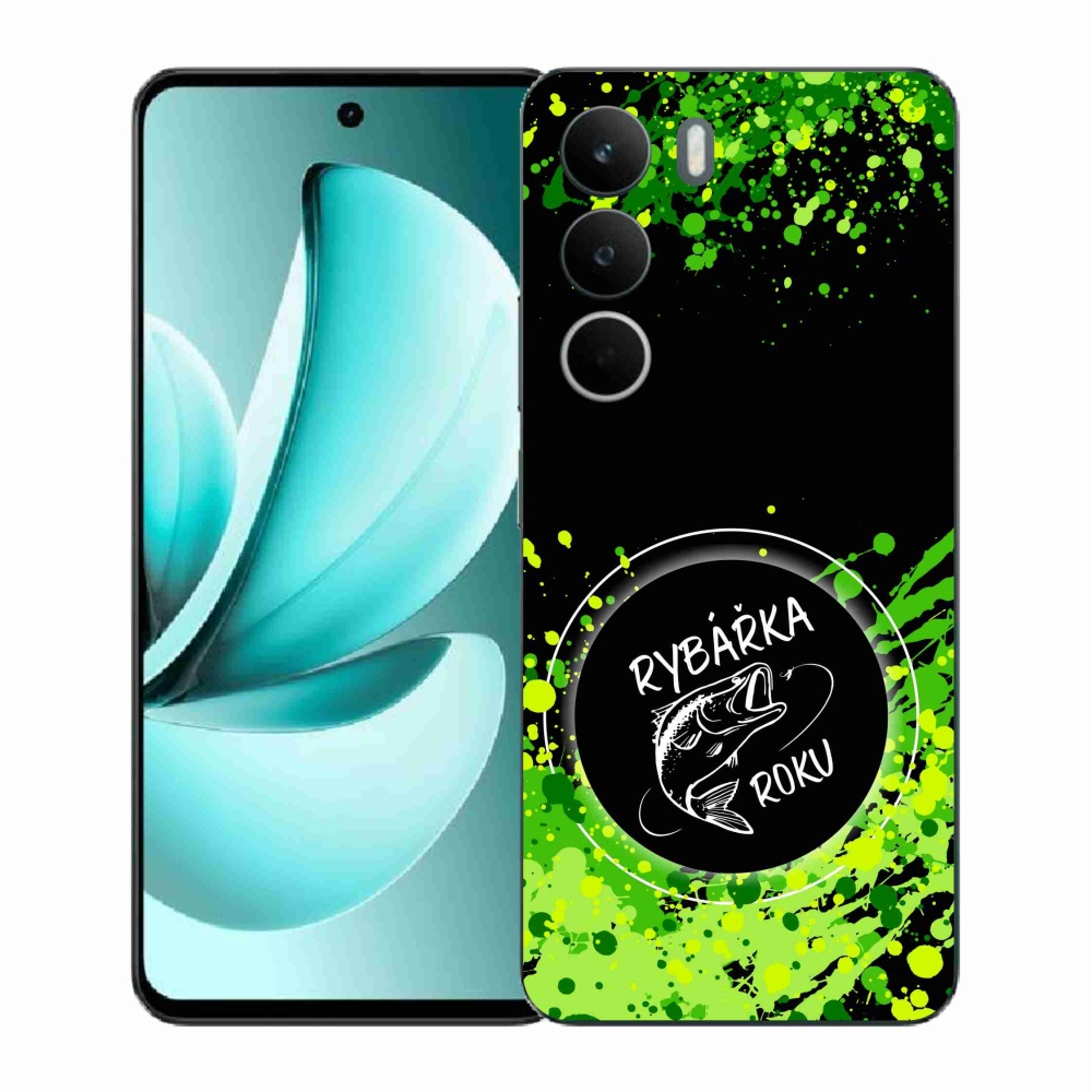 Gélový kryt mmCase na Realme C71 - rybárka roku čierne pozadie