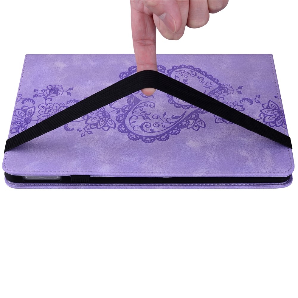 Heart zatváracie púzdro na tablet Xiaomi Redmi Pad SE 8.7 - fialové