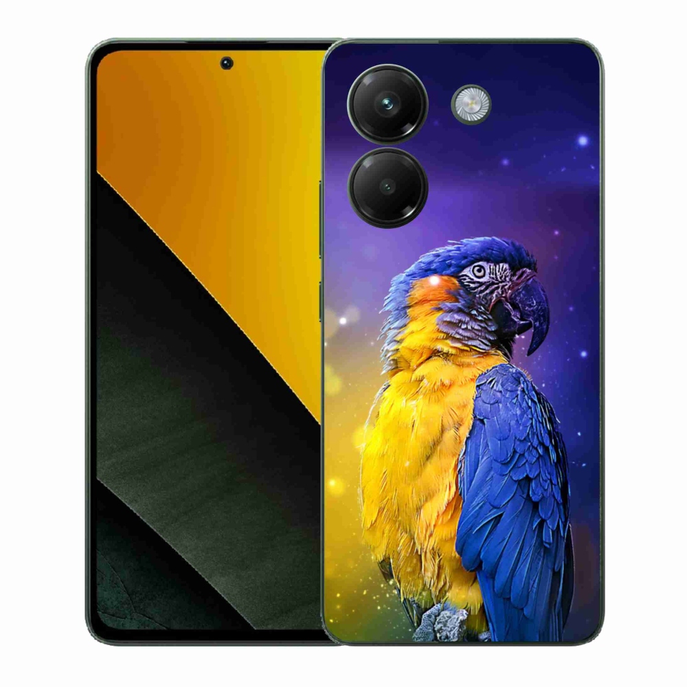 Gélový kryt mmCase na Xiaomi Poco M7 Pro 5G - papagáj ara 1