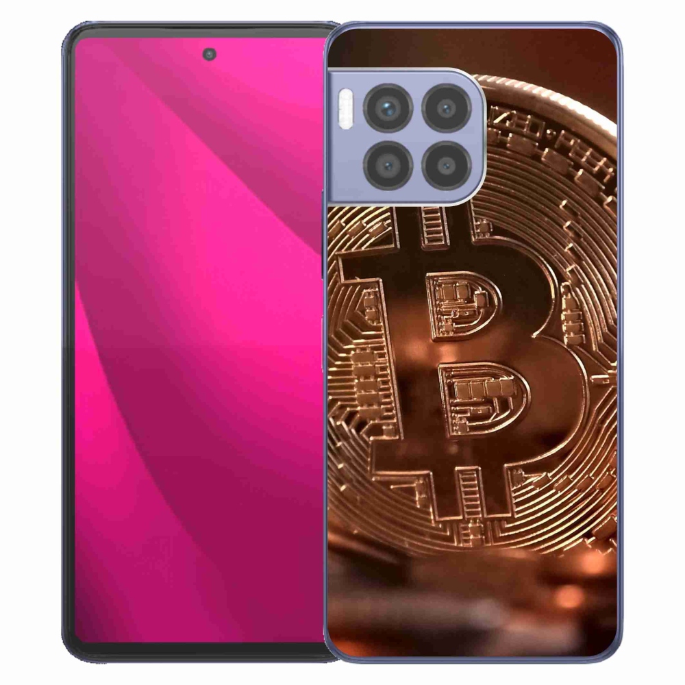Gélový kryt mmCase na T-Mobile T Phone 2 Pro - bitcoin