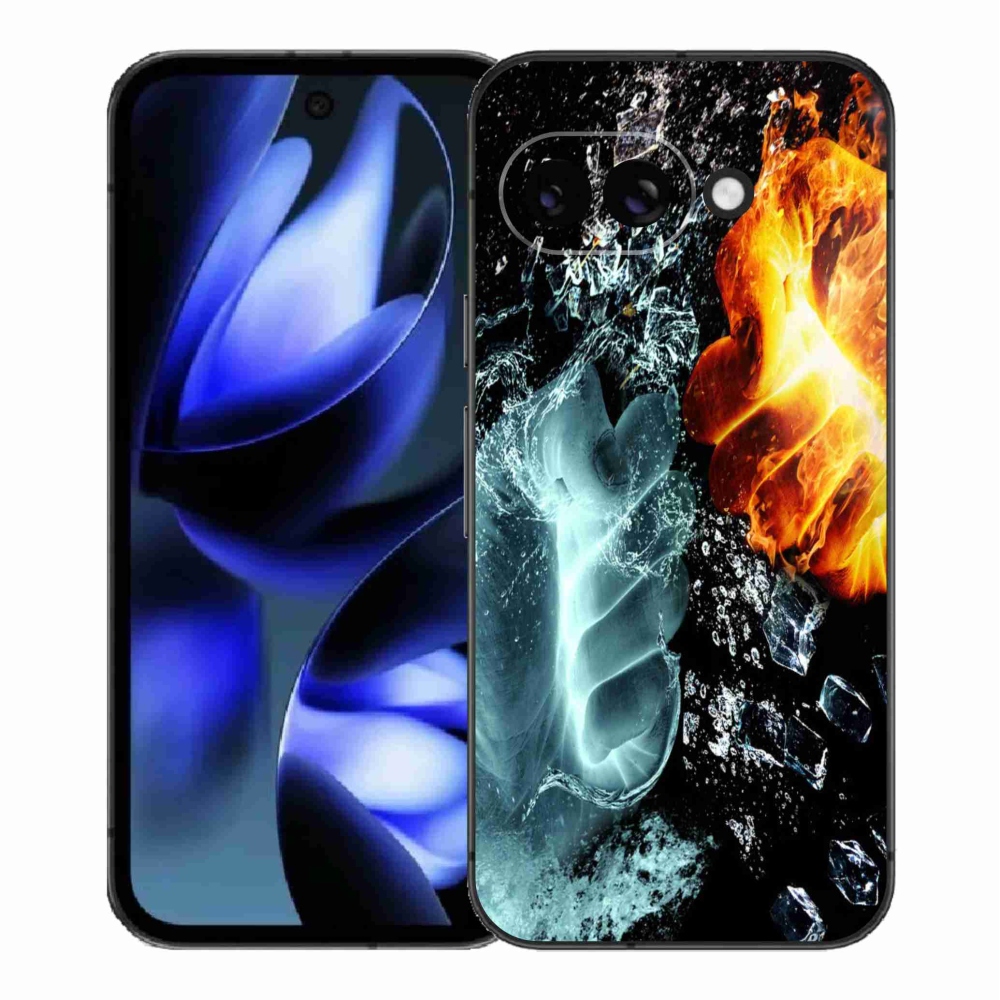 Gélový kryt mmCase na Google Pixel 9a - voda a oheň